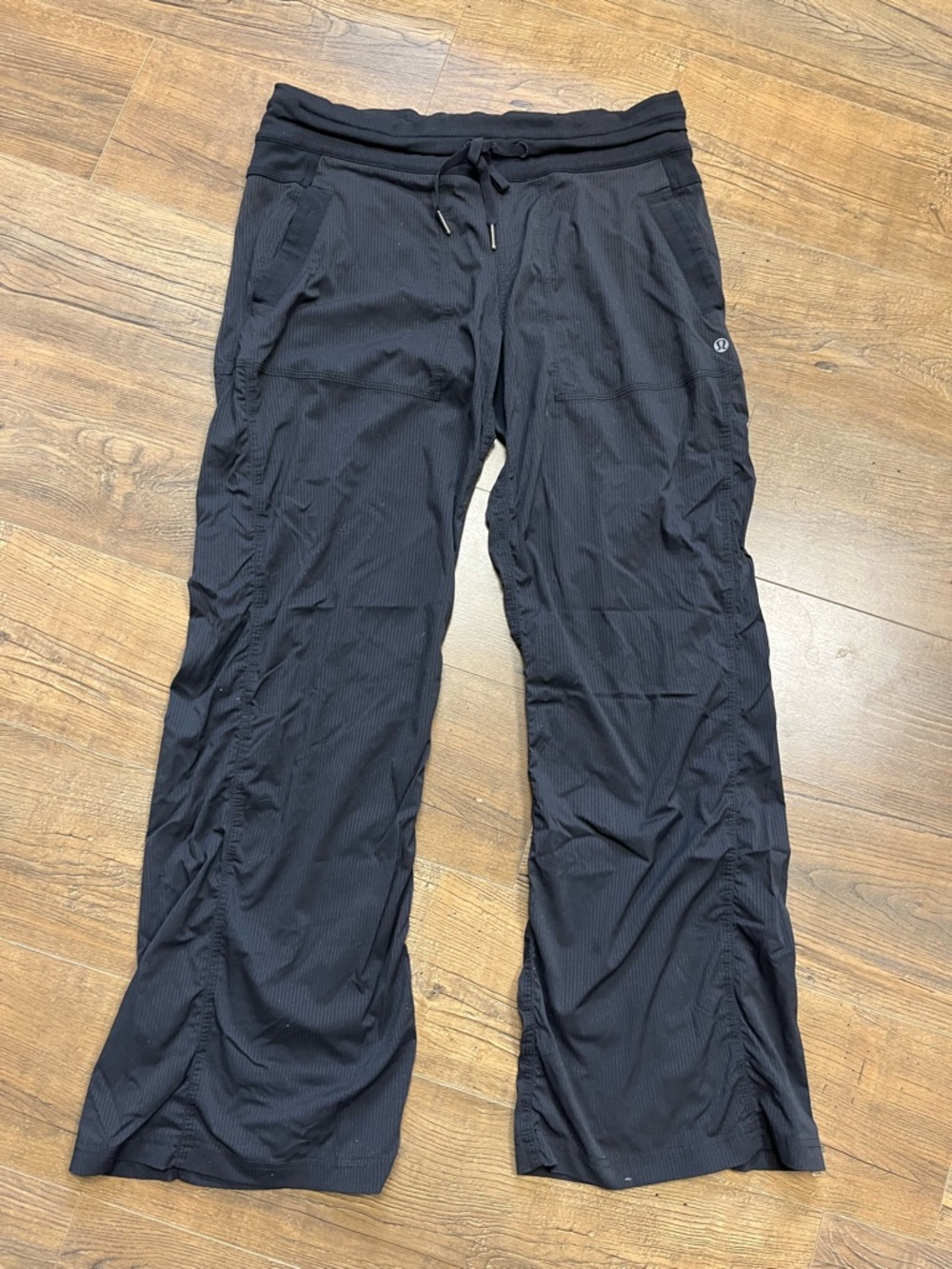 Lululemon Black Wide-Leg Drawstring Pants